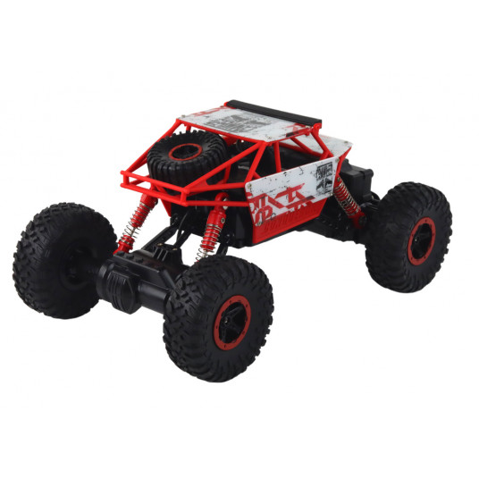 RC nuotoliniu būdu valdomas visureigis 1:18,raudonas