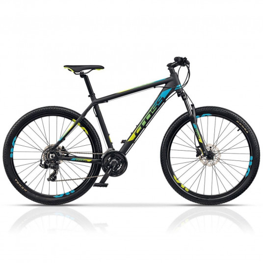 Dviratis CROSS GRX 7 29" 21G dydis 20" (51cm) (juoda/mėlyna/geltona)
