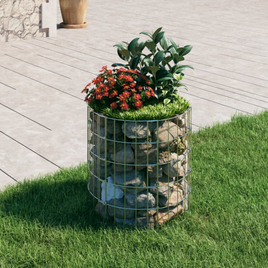 Gabiono stulpas, 50x50cm, galvanizuotas plienas, apskritas