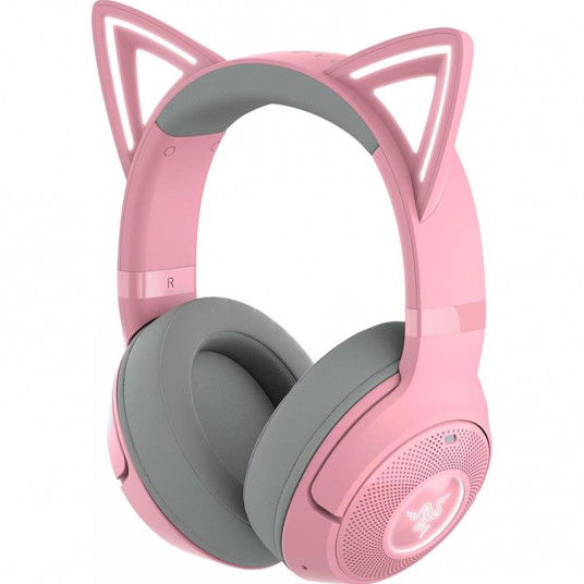 Razer Kraken V2 Kitty BT ausinės, belaidės, kvarcas