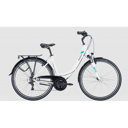 Dviratis 28 Pegasus Piazza wave 21g baltas - s