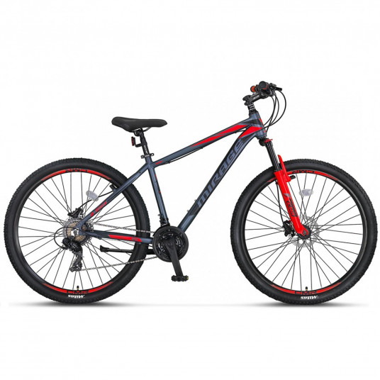 Dviratis UMIT Mirage HYD 29" 21G dydis 16" (41cm) (pilka/raudona)