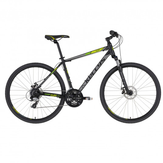 Dviratis KELLYS Cliff 70 L 28" dydis 21" (53cm) (juoda/žalia)