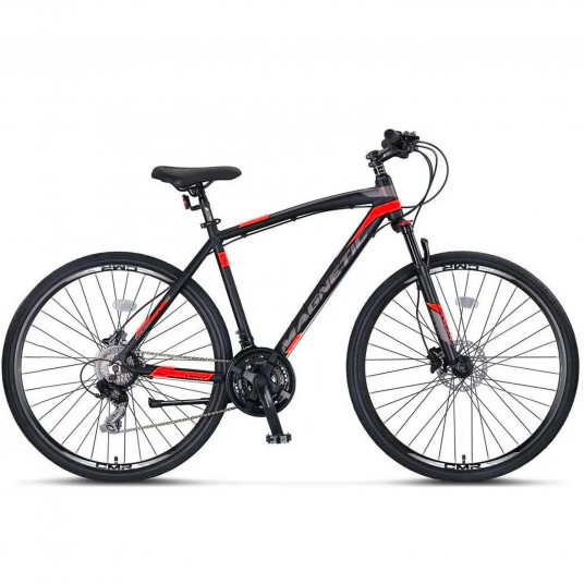 Dviratis UMIT Magnetic HYD 28" dydis 20" (51cm) (juoda/raudona)