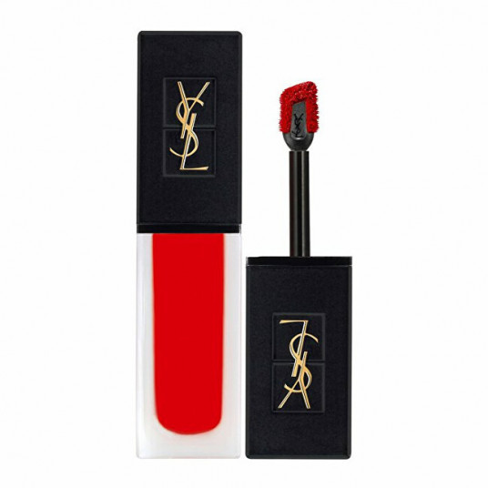 Yves Saint Laurent – matiniai skysti lūpų dažai Tatouage Couture (lūpų erkė) 6 ml – N°201 Rouge Tatouage