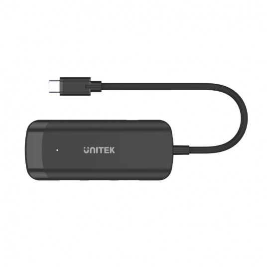 Unitek H1110B aktyvusis koncentratorius USB-C, 3 X USB-A 3.1, HDMI 4K30HZ
