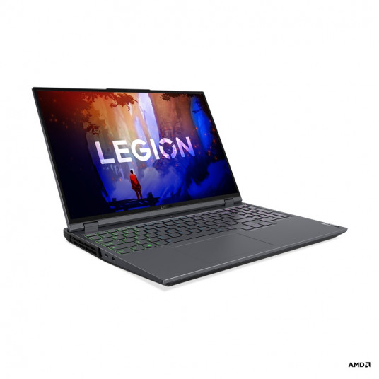 Lenovo Legion 5 Pro 6800H Netoliese esantis kompiuteris 40,6 cm (16 colių) WQXGA AMD RyzenTM 7 16 GB DDR5-SDRAM 512 GB SSD NVIDIA GeForce RTX 3060 Wi-Fi 6E (802.11ax) Windows 11 Home Pilka