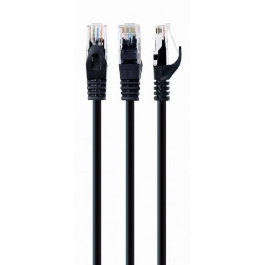 PATCH CABLE CAT6 UTP 0,5M / BLACK PP6U-0,5M / BK GEMBIRD