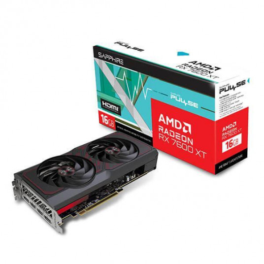 Vaizdo plokštė|SAPPHIRE|AMD Radeon RX 7600 XT|16 GB|GDDR6|128 bitų|PCIE 4.0 8x|Dviejų lizdų ventiliatorius|2xHDMI|2xDisplayPort|11339-04-20G