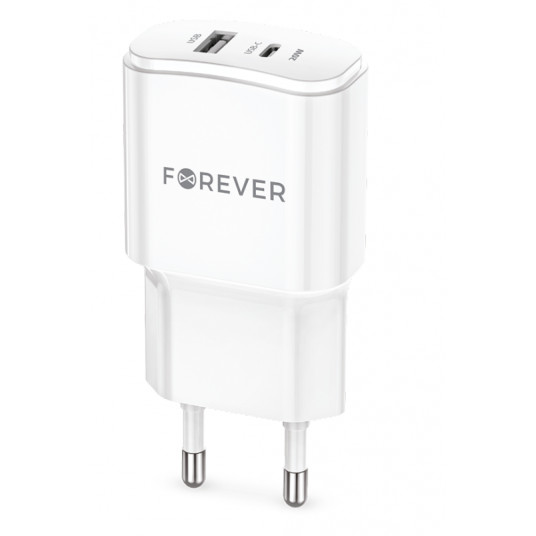 Forever TC-01-20AC Charger PD / QC / USB-C / 1USB / 20W