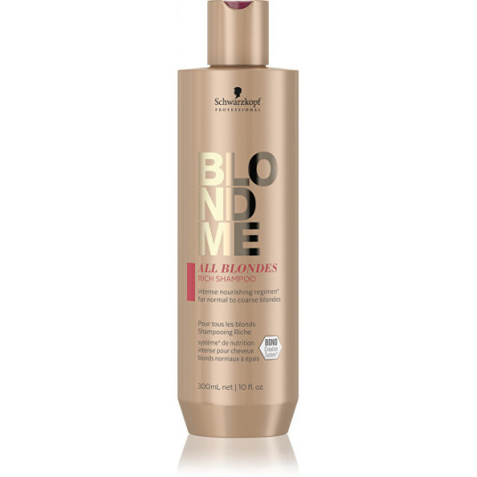 Schwarzkopf Professional - Šampūnas normaliems ir stipriems šviesiems plaukams BLONDME All Blonde s (Rich Shampoo) - 1000 ml