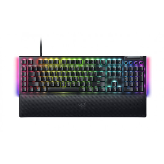 Razer BlackWidow V4 mechaninė žaidimų klaviatūra, žalias jungiklis, JAV išdėstymas, laidinis, juodas