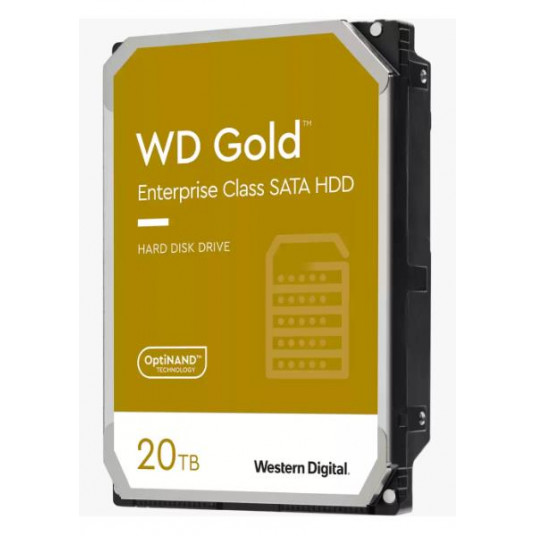 HDD|Vakarų skaitmeninis|Auksinis|WD202KRYZ|20TB|SATA|512 MB|7200 aps./min.|3,5"|WD202KRYZ
