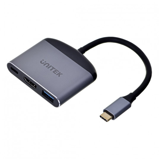 UNITEK ADAPTERIS USB-C – HDMI 2.1, USB-A, USB-C, PD