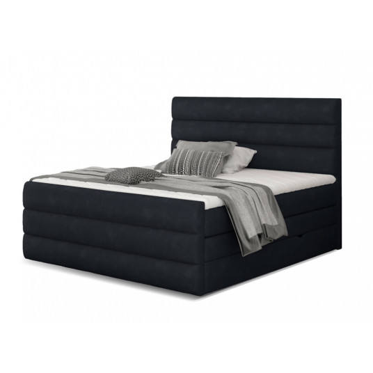 Continental lova su patalynės dėže Cande 180x200, juoda