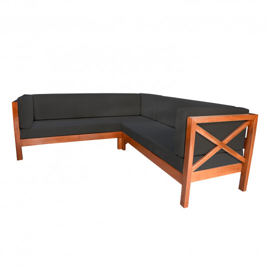 Lauko sofa Tambo - juoda