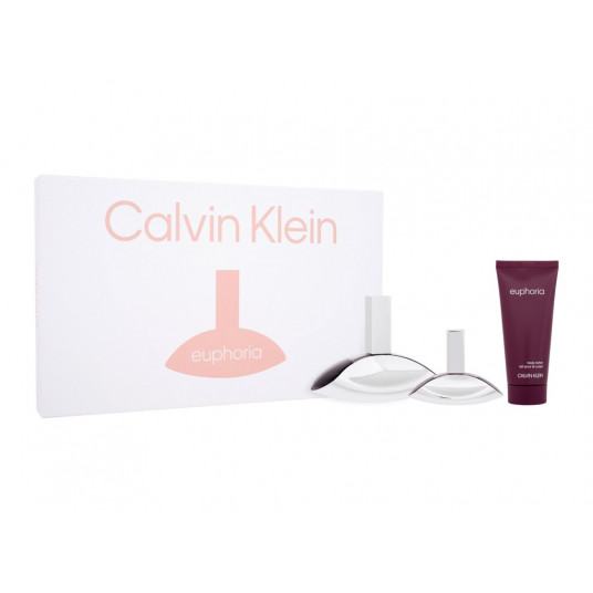 Rinkinys moterims Calvin Klein Euphoria EDP 100ml + kūno losjonas 100ml + EDP 30ml