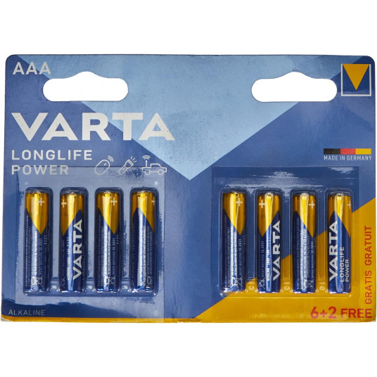 Varta High Energy LR03/AAA 6+2pcs Single-use battery Alkaline