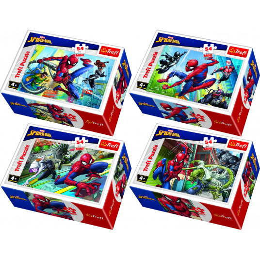 TREFL SPIDER-MAN mini dėlionė „Žmogus-voras“ 54 det.