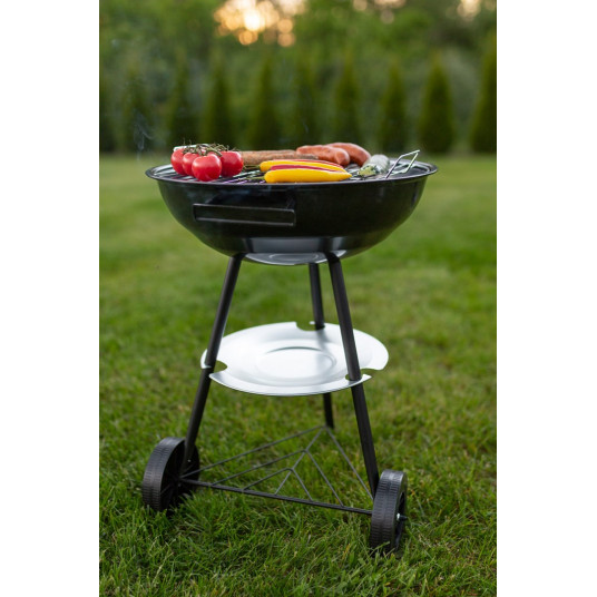 Parrilla circular con tapa Blaupunkt GC301, negra