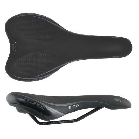 Balnelis FORCE Rider GelTech 270x150mm (juodas)