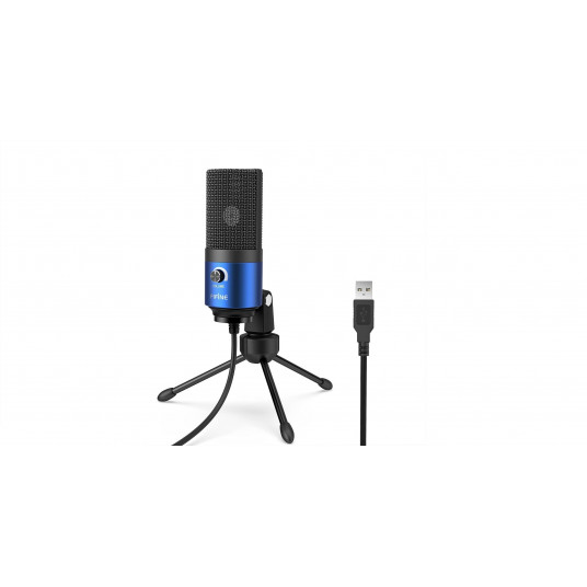 Kondensatorinis mikrofonas FIFINE K669L mėlynas/USB