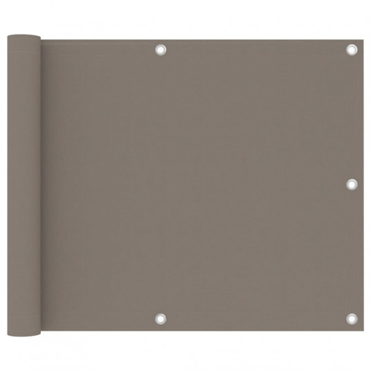 Balkono pertvara, taupe spalvos, 75x400cm, oksfordo audinys