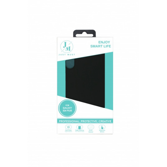 JM REGULAR DEFENSE SILICONE, skirtas Galaxy S24 Black (juodas)