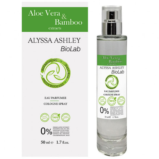  Alyssa Ashley Biolab Aloe Vera And Bamboo Eau Parfumee Cologne Spray 50ml 