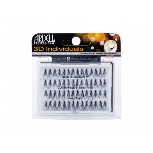 Dirbtinės blakstienos Ardell 3D Individuals Duralash be mazgų, 56 vnt.