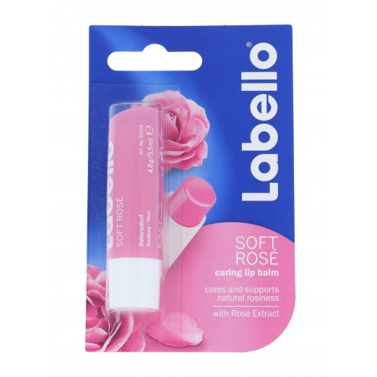 Labello Soft Rose 5,5 ml lūpų balzamas