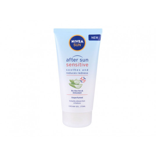 Priežiūra po saulės spindulių Nivea After Sun Sensitive SOS kremas-želė, 175ml