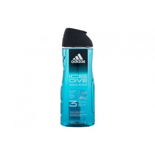Dušo želė Adidas Ice Dive dušo želė 3-in-1, 400ml