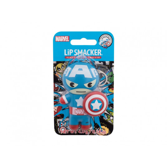 Lūpų balzamas Lip Smacker Marvel Captain America Red, White & Blue-Berry, 4g