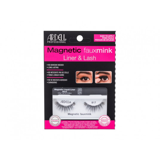 Dirbtinės blakstienos Ardell Magnetic Faux Mink 817, 1vnt, Rinkinys