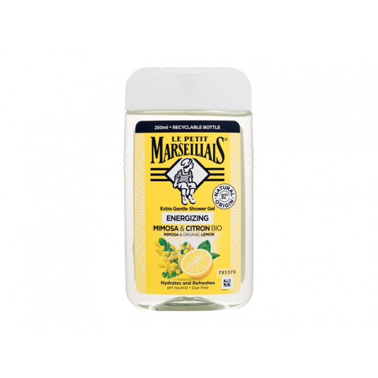 Dušo želė Le Petit Marseillais Extra Gentle dušo želė Mimosa & Organic Lemon, 250 ml