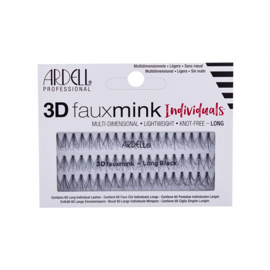 Dirbtinės blakstienos Ardell 3D Faux Mink Individuals Long, 60vnt