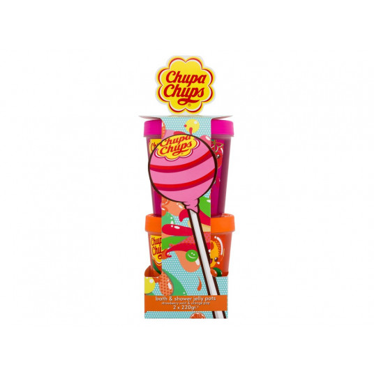 Dušo želė Chupa Chups Bath & Shower Jelly Pots, 220g, Rinkinys