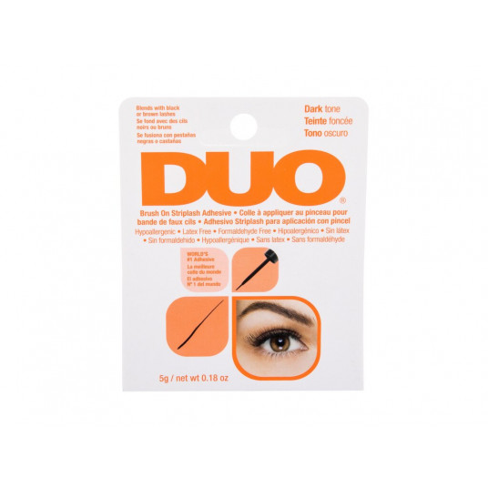 Dirbtinių blakstienos Ardell Duo Brush On Striplash Adhesive Tamsus Tonas, 5g