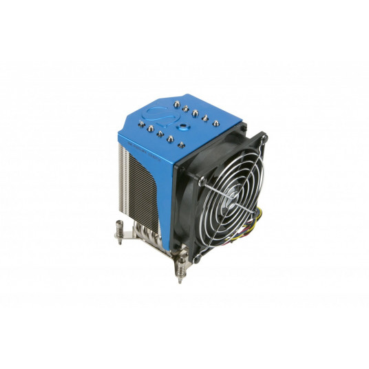 Supermicro SNK-P0051AP4 Kompiuterio aušinimo sistema Procesorius Orinis aušintuvas Juoda, Mėlyna, Metalinis, Sidabras