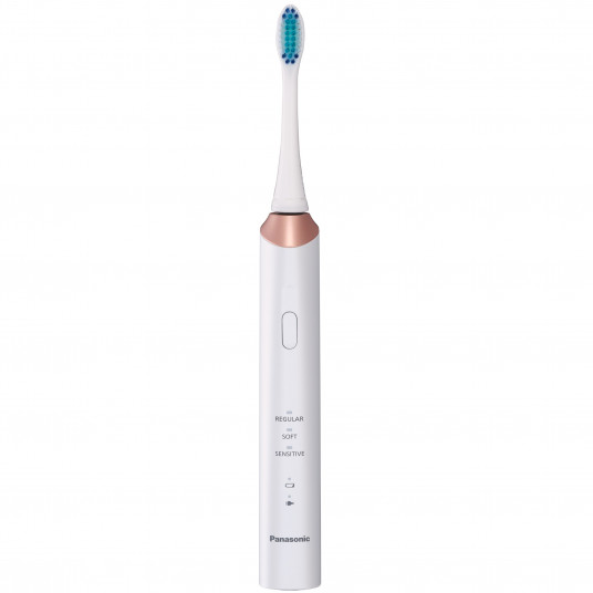Panasonic Sonic elektrinis dantų šepetėlis EW-DC12-W503 Įkraunamas, Suaugusiems, Šepetėlio galvučių skaičius yra 1, Dantų valymo režimų skaičius 3, Sonic technologija, Golden White