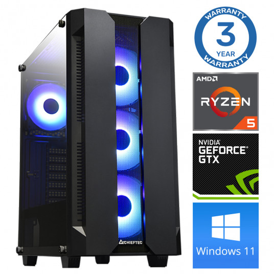 INTOP Ryzen 5 5600X 32GB 250SSD M.2 NVME+2TB GTX1650 4GB WIN11