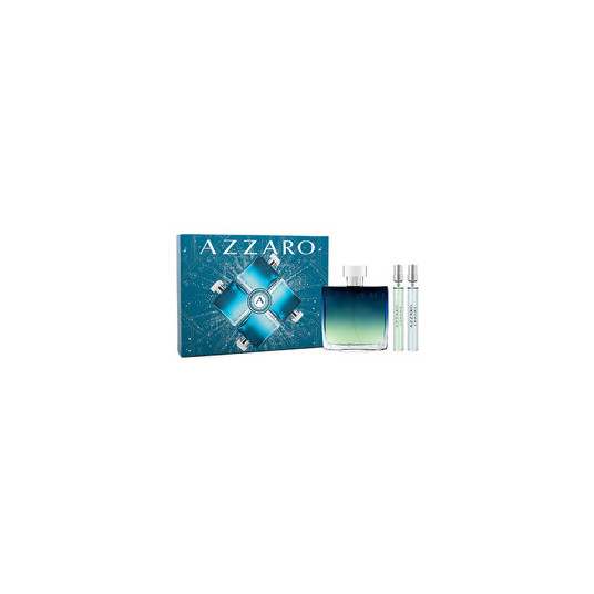 Azzaro Chrome Eau de Parfum dovanų rinkinys EDP 100 ml, miniatiūrinis EDP 10 ml ir miniatiūrinis EDT 10 ml, 100 ml
