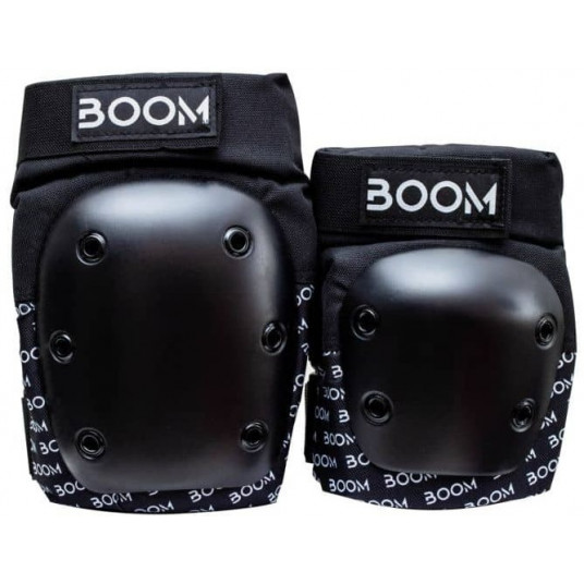 Apsaugos kelių alkūnių Boom Basic Double Black S