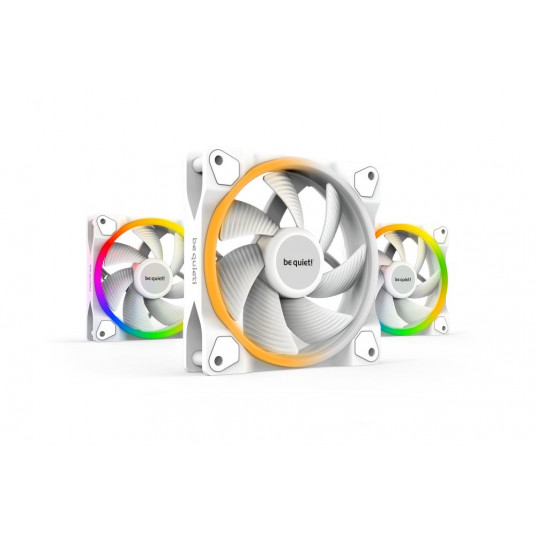 120 mm tylėk! LIGHT WINGS White PWM Triple-Pack
