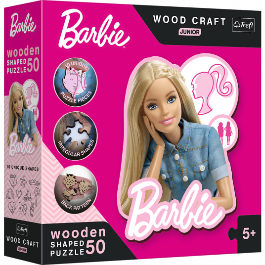 TREFL BARBIE medinė dėlionė „Barbie“, 50 det.