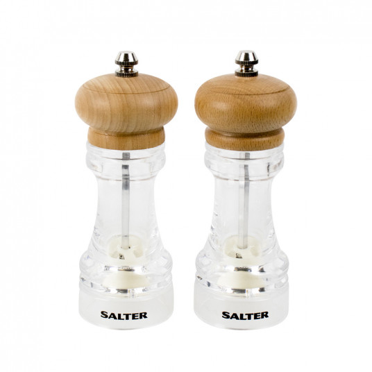 Druskos ir pipirų malūnėliai Salter 7607 WDXR Beech Wood