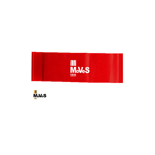 Elastinė juosta kilpa MVS – raudona (vidutinė) 7,5cm x 30cm (padidinto pločio)