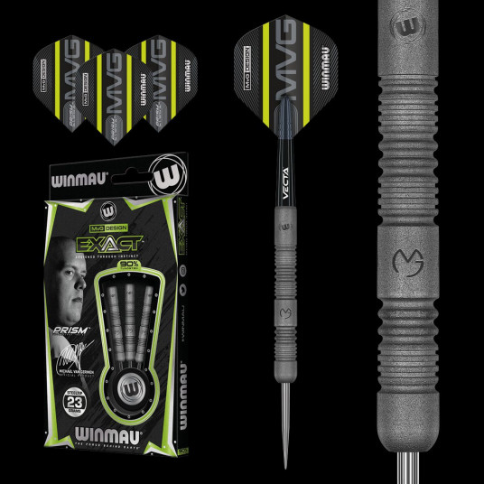 Smiginio strėlytės Winmau MVG Exact 90% Tungsten alloy 3x23g