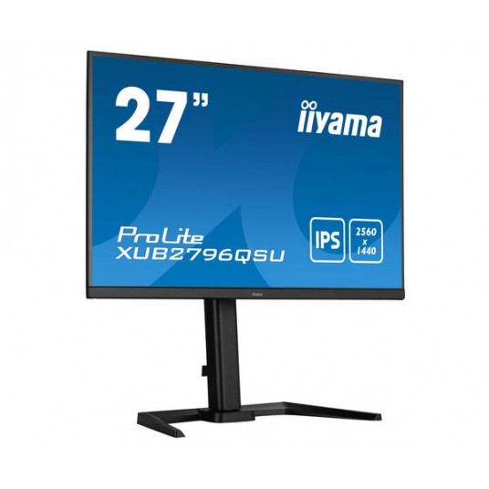  iiyama ProLite XUB2796QSU-B5 kompiuterio monitorius 68,6 cm (27") 2560 x 1440 pikseliai Wide Quad HD LED Juoda 